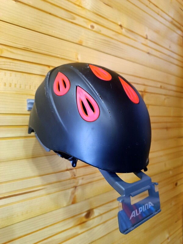 PRILBA ALPINA BLACK-RED 51-54CM